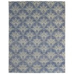 Trendy Silky 4255 moroccan Turkish Hand Knotted Blue Rug 8' x 10'