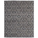 Trendy Silky 4258 Clouds Turkish Hand Knotted Charcoal Rug 8' x 10'