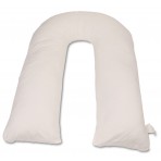 Deluxe Comfort Perfect U Full Body Pillow - Inspired U Shaped Design - Total Body Length - Prenatal Pregnancy Pillow - Body Pillow, White
