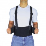 Back Brace - Industrial Back Support With Shoulder Straps - Large