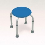 Bath Stool, Round Blue