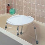 Bath Shower Seat Adj Wback