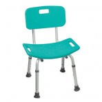 Safety Bath Bench With Back Color Blue