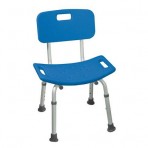 Safety Bath Bench With Back Color Blue