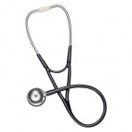 Signature Series Stainless Steel Cardiology Stethoscope, Black - Adult