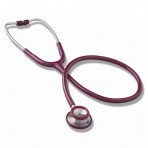 Mabis Signature Series Stainless Steel Stethoscope, Adult, Burgundy, 30 Inch