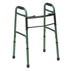 Two-Button Release Aluminum Folding Walkers w/ Rubber Tips