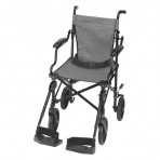 Folding Transport Chair with Carrying Tote - Black