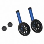 3 ' Non-Swivel Rear Walker Wheels w/ Brake; 1 Pair