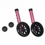 3 ' Non-Swivel Rear Walker Wheels w/ Brake; 1 Pair