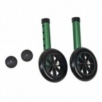 3 ' Non-Swivel Rear Walker Wheels w/ Brake; 1 Pair