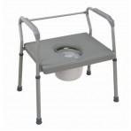 Heavy-Duty Steel Commode w/ Platform Seat