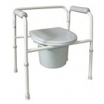 Deluxe Steel Commode