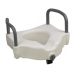 DMI - Mabis Hi - Riser Locking Raised Toilet Seat With Arms