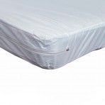 Zippered Plastic Protective Mattress Cover For Hospital Beds