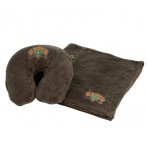 Snoozer Velura Travel Pillow And Throw
