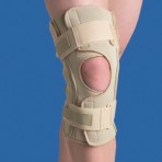 Hinged Knee Wrap Dual Pivot Beige