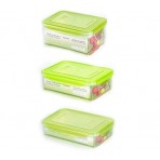 6pc Set - Food Storage Rectangle Container