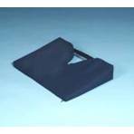 Coccyx Cushion Wedge 13 x 18 x 3 to 1 in. w/ Navy Polycotton Zippered Cover