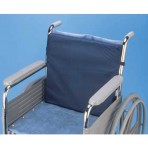 Memory Foam Chair Cushion wNavy Polycotton Cover - L 16" x H 1" x W 16"