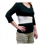 Fitted Rib Belt For Women - White