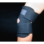 Wraparound Neoprene Elastic Knee Support Knee Brace, Black
