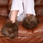 Deluxe Comfort Womens Alpaca Fur Slippers, Small - Luxurious - Super Warm - Great Gift - Womens Slippers, Dark Brown
