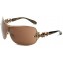 Affliction Sunglasses Fiona Shield Sunglasses Antique Gold & Bronze