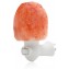 Feel Good Light Himalayan Salt Wall Plugin Mini-Lamp Hand Carved Natural Crystal Himalayan Salt Lamp Night Light With Ul-Approved Plug; Purifying Salt