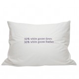 Down Etc. 50% White Goose Down / 50% White Goose Feathers Pillow - Standard 20 x 26