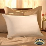 Deluxe Comfort  Extra Comfortable Down Pillow with Zipper Cover - 100% Egyptian Cotton Thread - Removable Cover - Luxury - Bed Pillow