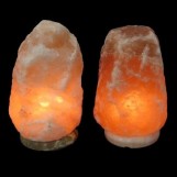 Himalayan Natural Crystal Salt Lamp - 11.5in - 20to27lbs - On Onyx Marble Base with Bulb and Cord - 2 QTY