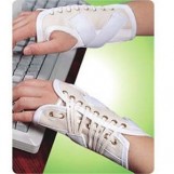 Canvas Cock Up Splint Right Hand, Pull & Lace-up Closure, Large