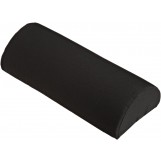 Softeze Memory Foam Half Lumbar RollwBlack Polycotton Zippered Cover & Strap - L 10" x H 6" x W 6"