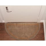 Deluxe Comfort Henley Wool Semicircle Foyer Rug, 44" Diameter - High Quality Long Lasting - Hand-Tufted Half Circle Rug - Durable Easy To Clean - Area Rug, Tan