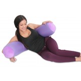 Deluxe Comfort Microbead Body Pillow, 47" x 7" - Mooshi Squishy Soft - Prenatal Pregnancy Pillow - Full Body Side Sleeper - Body Pillow, Purple