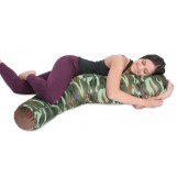 Deluxe Comfort Microbead Body Pillow, 47" x 7" - Mooshi Squishy Soft - Prenatal Pregnancy Pillow - Full Body Side Sleeper - Body Pillow, Camouflage