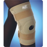 Neoprene Hinged Knee Brace Open Patella, Extra Large, Black