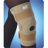 Neoprene Hinged Knee Brace Open Patella, Medium, Black