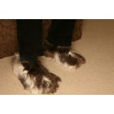 Deluxe Comfort Womens Alpaca Fur Slippers, X-Large - Luxurious - Super Warm - Great Gift - Womens Slippers, Calico