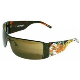 Ed Hardy Tiger Running Sunglasses EHS-009 Tortoise Solid Brown