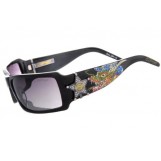 ED HARDY EHS 021 SHERIFF DRAGON BLACK PLASTIC SUNGLASSES [Eyewear]