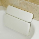 Luxury Comfort LARGE white vinyl spa BATH Pillow hot TUB Dual Bath Pillow foam