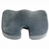Deluxe Comfort Coccyx Orthopedic Memory Foam - Sciatica Relief - Tailbone Support - Great For Car Or Office - Seat Cushion, Grey