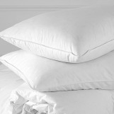 Three Chamber Goose Down Bed Pillow, (30" x 18") Queen - 100% Cotton 400 Thread Count - Innovative Three Chamber Design, The Ultimate In Sleep Comfort