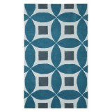 Henley 2100-E Teal Blue Modern Rug 3' x '5