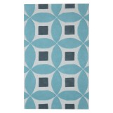 Henley 2100-F Sea Blue Modern Rug 3' x '5