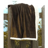 Country Lambswool Throw - 60x70 - Chocolate