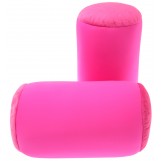 Microbead Pillow Neck Roll Bolster Pillows - Squishy Mooshi Beads Offer Comfort & Support,  Hot Rosa Purple