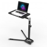 Laptop Stand - computer desk Adjustable height: V shape stable metal bottom feet - 360 rotatable